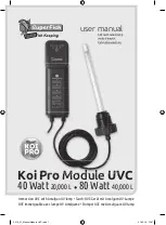 SuperFish Koi Pro Module UVC 80 Watt User Manual preview