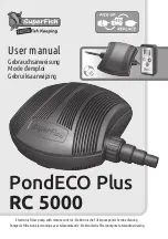 SuperFish PondECO Plus RC 5000 User Manual предпросмотр