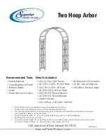 Superior Country Accents Two Hoop Arbor Assembly Manual preview