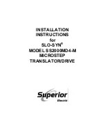 Superior Electric SLO-SYN SS2000MD4-M Installation Instructions Manual preview