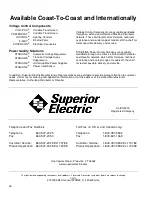 Preview for 26 page of Superior Electric STABILINE WHR22 Series Instructions Manual