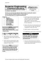 Preview for 1 page of Superior Engineering SUP-200MOD Installation Instructions