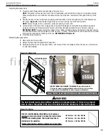 Предварительный просмотр 61 страницы Superior Fireplaces DRL2000 Series Installation And Operation Instruction Manual