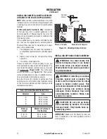 Preview for 12 page of Superior Fireplaces LTF18MM Installation And Operation Instructions Manual