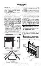 Предварительный просмотр 12 страницы Superior Fireplaces P127026-01 Installation And Operation Instruction Manual