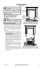 Предварительный просмотр 13 страницы Superior Fireplaces P127026-01 Installation And Operation Instruction Manual