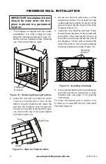 Предварительный просмотр 14 страницы Superior Fireplaces P127026-01 Installation And Operation Instruction Manual