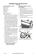 Предварительный просмотр 15 страницы Superior Fireplaces P127026-01 Installation And Operation Instruction Manual