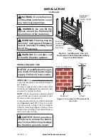 Предварительный просмотр 13 страницы Superior Fireplaces VRT4032WH Installation And Operation Instruction Manual