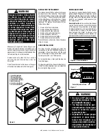 Предварительный просмотр 7 страницы Superior Fireplaces WCT4820 Assembly, Installation And Operation Instructions