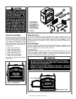 Предварительный просмотр 7 страницы Superior Fireplaces WCT6820WS Installation And Operation Instructions Manual