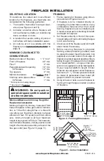 Предварительный просмотр 6 страницы Superior Fireplaces WRT4536RH Installation And Operation Instructions Manual