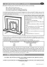 Preview for 4 page of superior fires Belrose Radiant Edwardian F500395 Installation & User'S Instructions