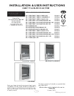 Preview for 1 page of superior fires PI27 POSITANO LPG Installation & User'S Instructions