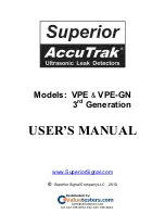 Superior AccuTrak VPE User Manual предпросмотр