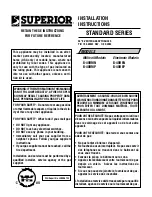 Superior B-40REN Installation Instructions Manual предпросмотр