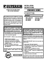 Superior BBV-36REN Installation Instructions Manual preview