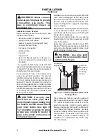 Preview for 14 page of Superior BGE18NT Installation And Operation Instructions Manual