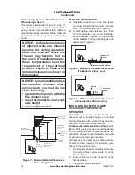 Preview for 12 page of Superior BGE18NV Installation And Operation Instructions Manual