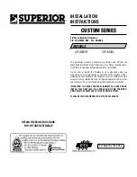 Superior CR-3835R Installation Instructions Manual preview