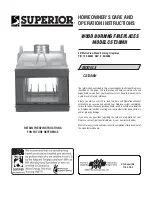 Preview for 1 page of Superior CST38MH Homeowner'S Care And Operation Instructions Manual