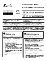 Preview for 1 page of Superior DRC2000 Series DRT2033TMN Installation And Operation Instructions For