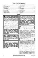 Preview for 2 page of Superior DRT4036TEN Installation And Operation Instructions Manual