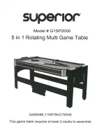 Предварительный просмотр 1 страницы Superior G1SP2000 Assembly Instructions Manual