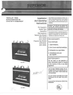 Preview for 1 page of Superior GHC-5000L Installation And Operating Instructions Manual