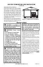 Предварительный просмотр 10 страницы Superior P126697-01 Installation And Operation Instructions Manual