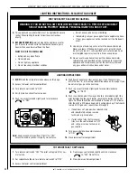 Preview for 22 page of Superior SLDVT-30NE Care And Operation Instructions Manual