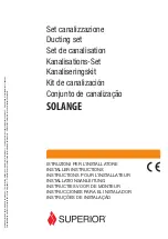 Preview for 1 page of Superior SOLANGE Installer'S Instructions