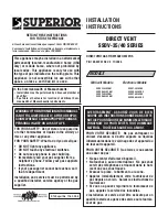 Superior SSDVR-3530CNE Installation Instructions Manual preview