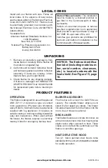 Preview for 4 page of Superior VCT43STWS Installation And Operation Instructions Manual