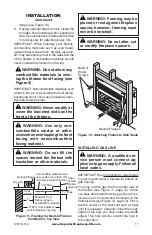 Preview for 11 page of Superior VCT43STWS Installation And Operation Instructions Manual