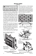 Preview for 12 page of Superior VCT43STWS Installation And Operation Instructions Manual