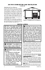 Preview for 8 page of Superior VRT4032ZEN Installation And Operation Instruction Manual