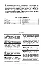 Preview for 2 page of Superior VRT4536RH Installation And Operation Instructions Manual