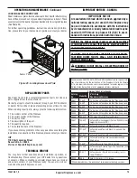 Preview for 15 page of Superior WCT3036RH Installation And Operation Instructions Manual