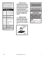 Preview for 21 page of Superior WRE3036WS Installation And Operation Instructions Manual