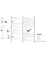 Предварительный просмотр 2 страницы Superlux D 107 Series User Manual