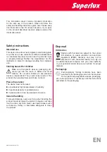 Preview for 2 page of Superlux E205 Quick Start Manual