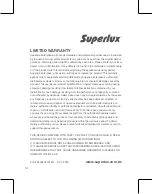 Предварительный просмотр 14 страницы Superlux E309D PRO Manual