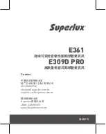 Preview for 15 page of Superlux E309D PRO Manual