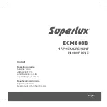 Superlux ECM888B Manual предпросмотр