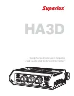 Superlux HA3D User Manual предпросмотр