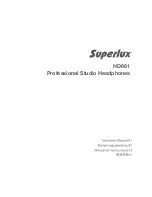 Предварительный просмотр 1 страницы Superlux HD661 Instruction Manual