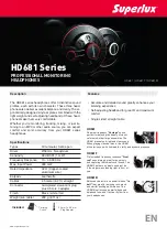 Предварительный просмотр 1 страницы Superlux HD681 Series Quick Start Manual