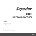 Superlux UK82 Manual preview