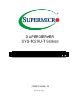 Supermicro 1029U-TRTP User Manual предпросмотр